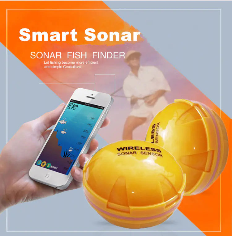Wireless Underwater Fish Finder with Bluetooth Sonar