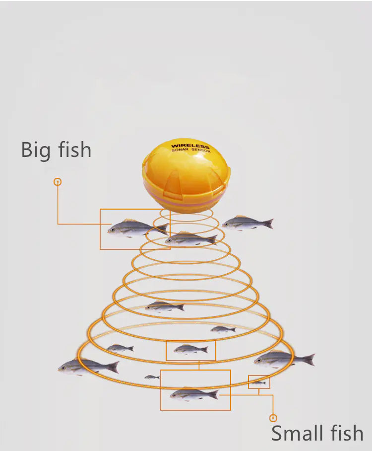 Wireless Underwater Fish Finder with Bluetooth Sonar