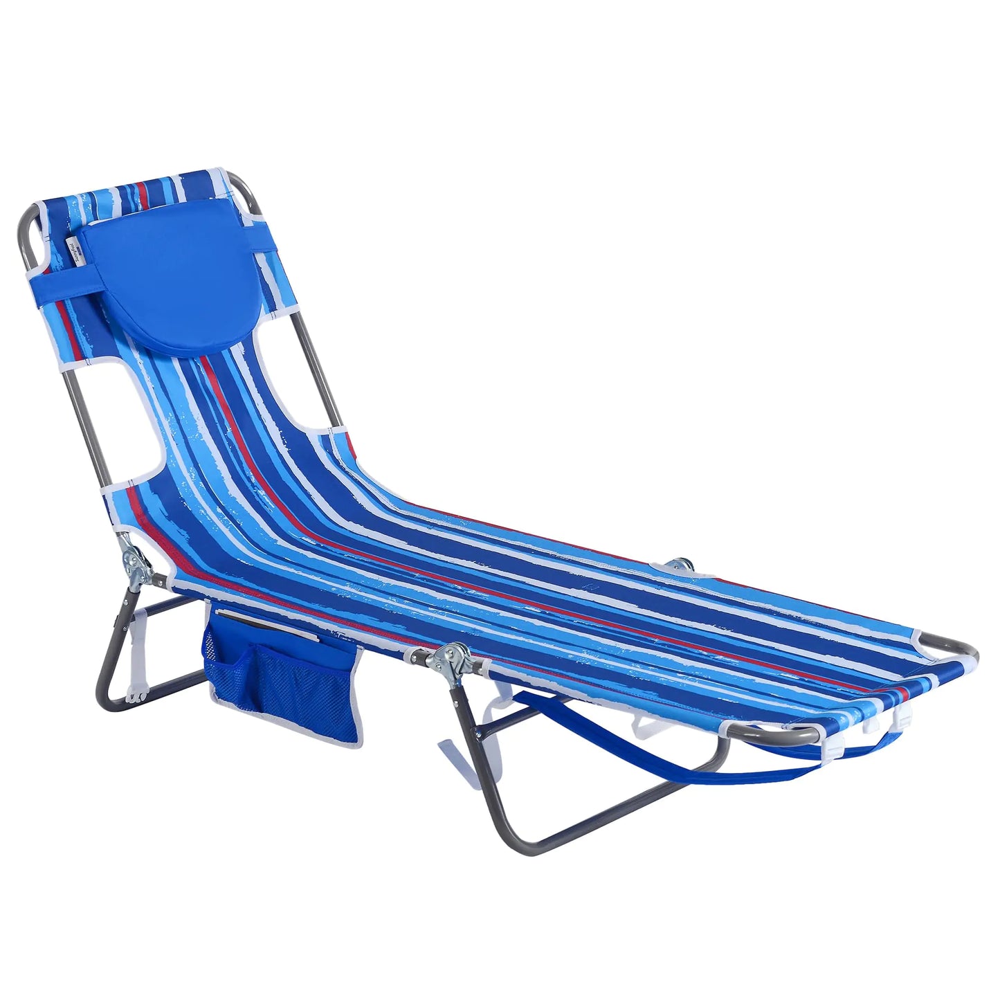 SUNNYFEEL Beach Lounge Chair Backpack Reclining Beach Chairs Lay Flat Sun Face Down Tanning Chair Folding Camping Chairs Portable Camp Cot with Backpack Straps for Outdoor/Picnic/Lawn