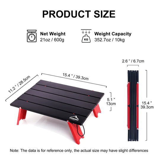 Portable Aluminum Alloy Folding Camping Table