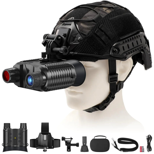 Night Vision Goggles(New Upgrade)4K Night Vision Binoculars for Adults1312FT Night Vision Goggles for Helmet8X Digital Zoom7-Level Infrared Adjustment for Camping