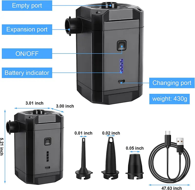 Wireless Electric Air Pump for Swimming Pool & Toys