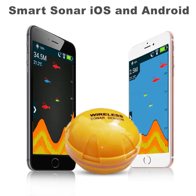 Wireless Underwater Fish Finder with Bluetooth Sonar