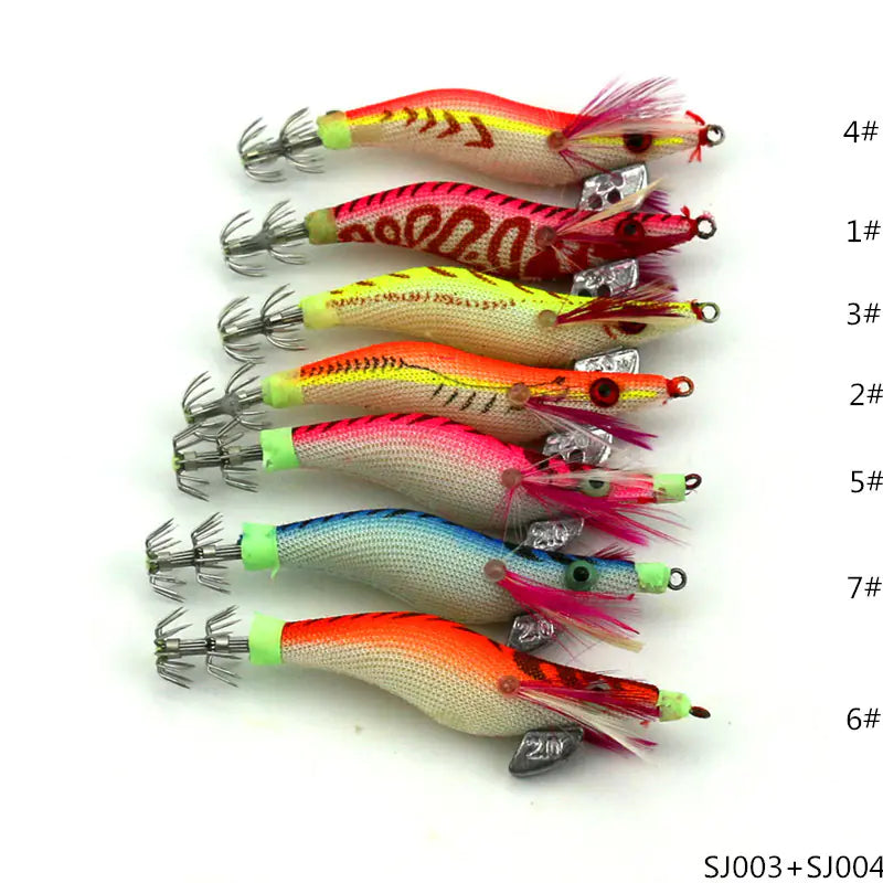 Glow-in-the-Dark Wooden Shrimp Bionic Lure