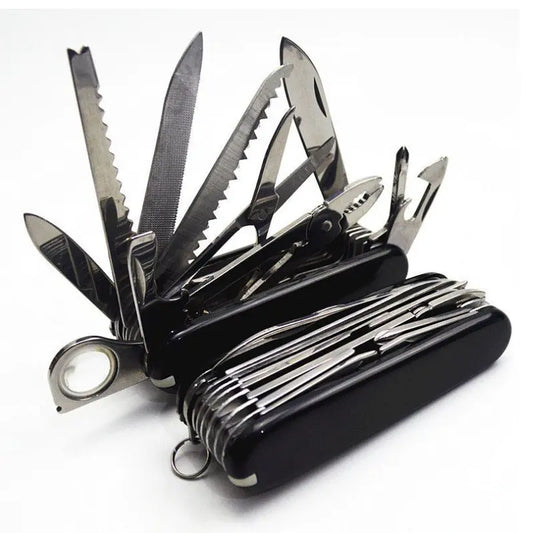 91mm Multi-Functional Wooden Swiss Army Knife