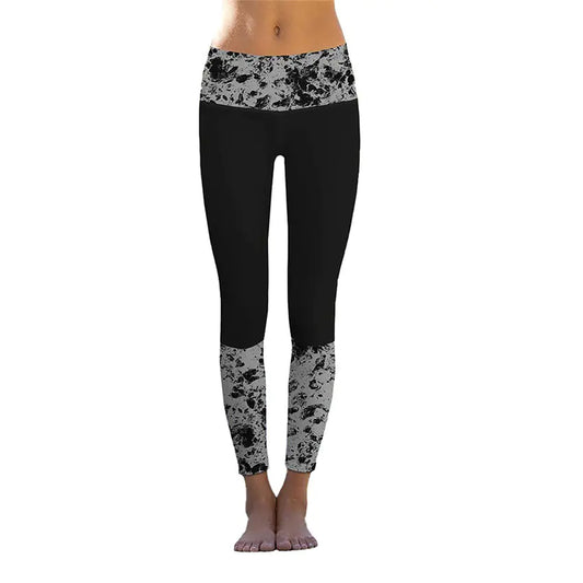 Women's High Waist Printed Yoga Stretch Tights