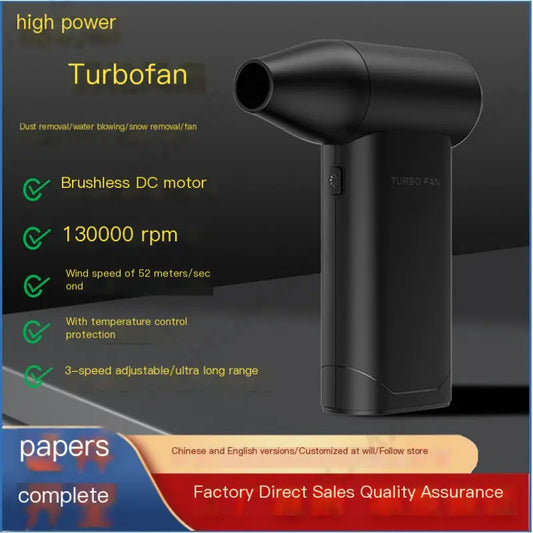 High-Power Portable Turbo Fan for Outdoor Camping