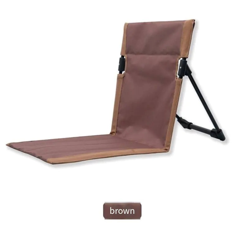 Outdoor Ultralight Folding Stool with Backrest for Camping
