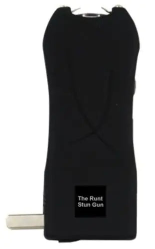 Runt 20 Million Volt Rechargeable BLACK Self Defense Hand Stun Gun with Holster